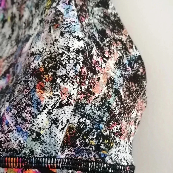 Lululemon Free To Be Serene Sports Bra High Neck Strappy Back Vitalize Multi 4 - Picture 6 of 16